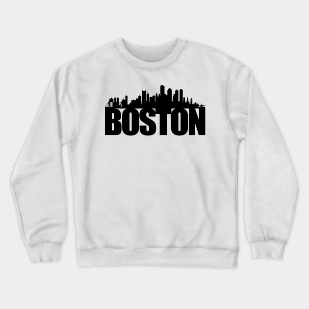 Boston Skyline Crewneck Sweatshirt by ianscott76